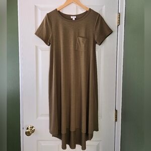 LuLaRoe Olive Green T-Shirt Dress